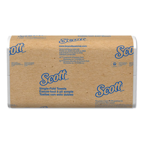 Kimberly-Clark Scottandreg; 01700 White Singlefold Bulk Paper Towels | KIM01700