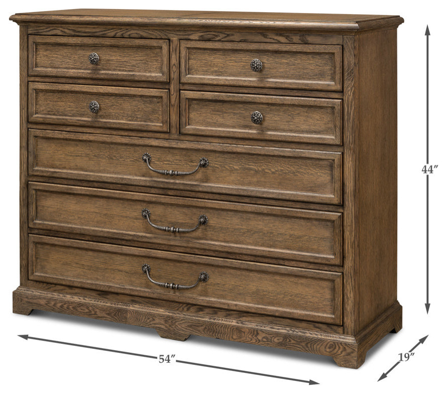 Rohan Equestrian Chest Husk 7 Drawers   Rustic   Accent Chests And Cabinets   by Sideboards and Things  Houzz