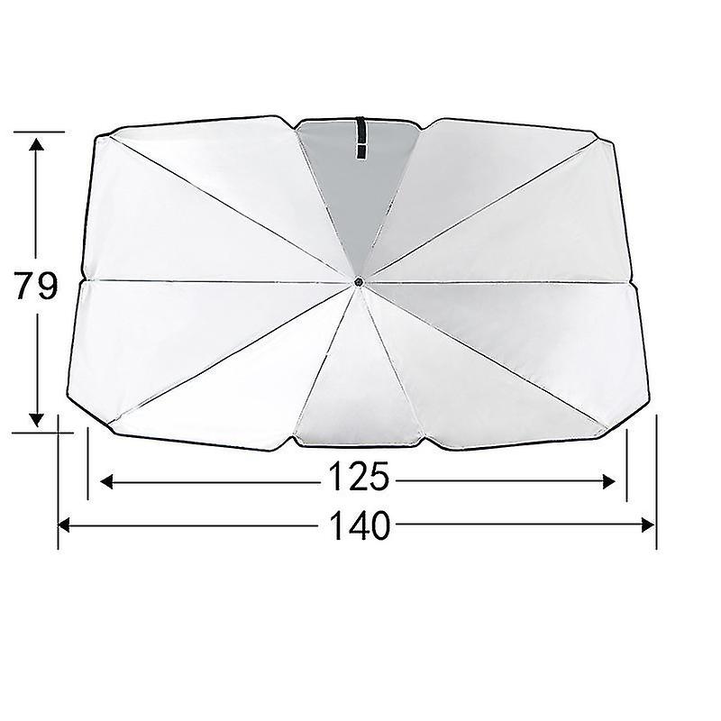 140cm Foldable Car Windshield Sun Shade Umbrella Car Uv Cover Sunshade Heat Insulation Front Window Interior Protection