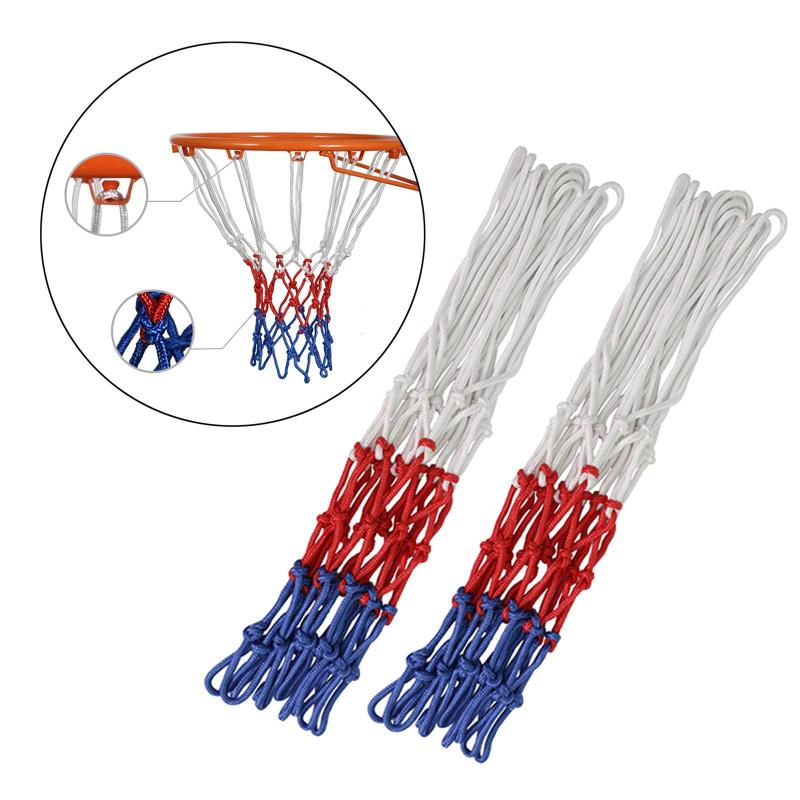 Pack of 2 Heavy Basketball Net Outdoor All-Weather Standard Outdoor Indoor L 50cm Dia 3mm