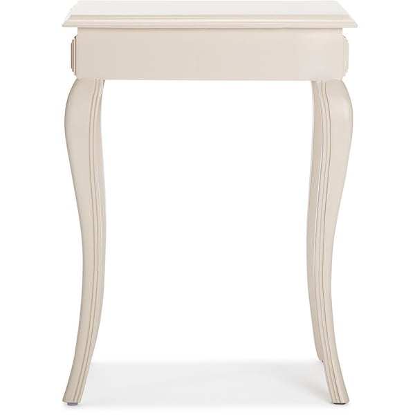 Finch Collins Side Table with Drawer， Creamy White