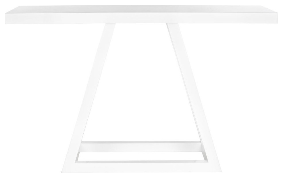 Tiffani Modern Scandinavian A Line Lacquer Console  White   Contemporary   Console Tables   by Rustic Home Furniture Deco  Houzz