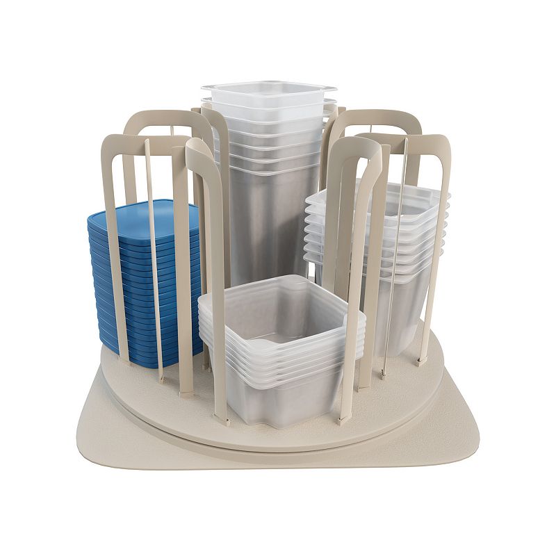 Chef Buddy Spinning Kitchen Organization Carousel with 24-pc. Storage Container Set