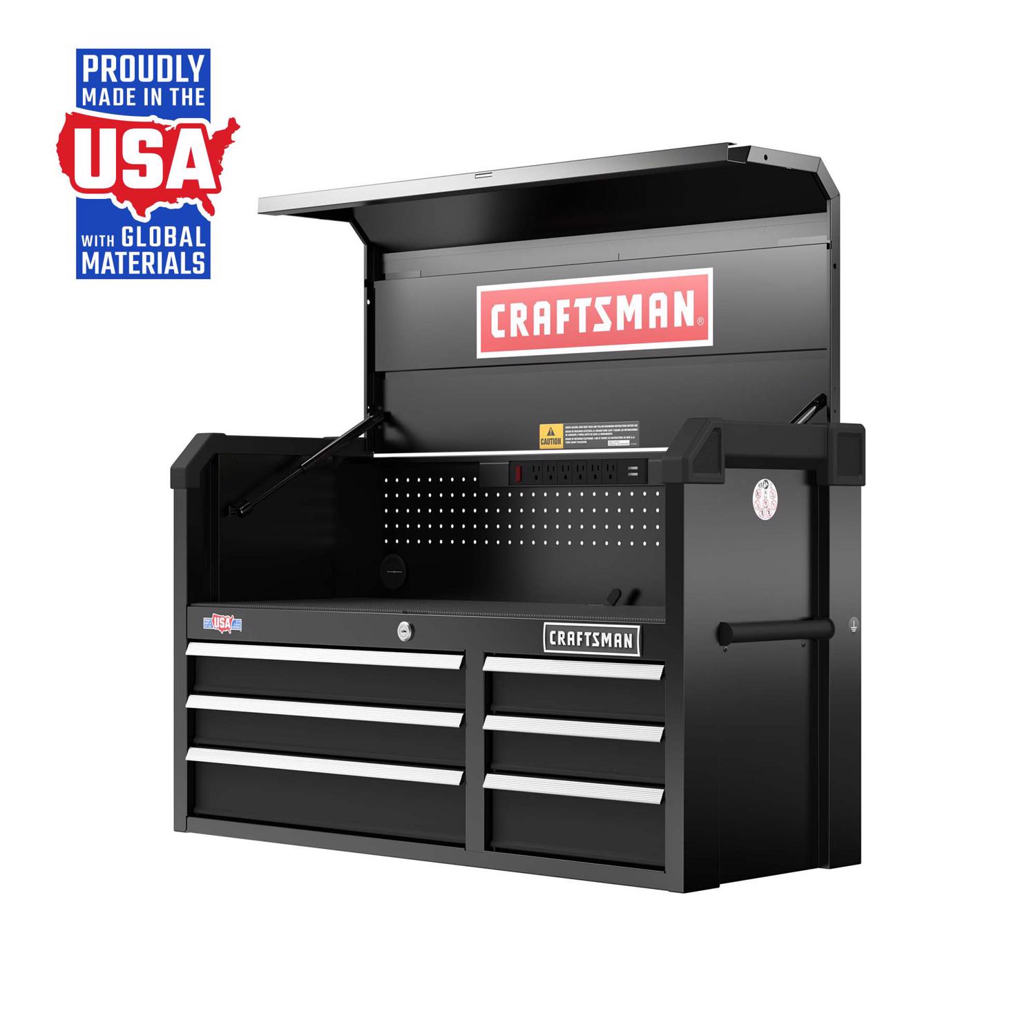 Craftsman S2000 41 in. 6 drawer Steel Tool Chest 28 in. H X 18.75 in. D