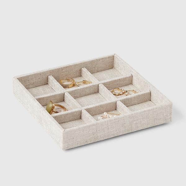 Marie Kondo Linen Medium Serenity 9Compartment Jewelry Insert