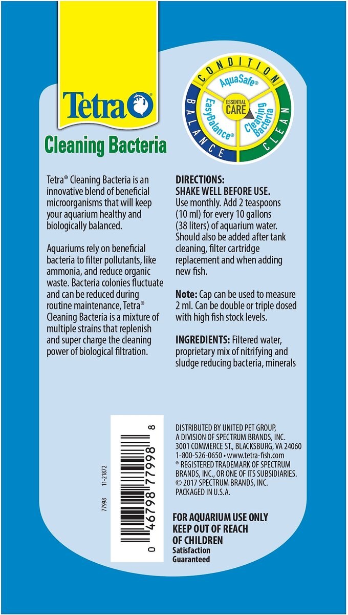 Tetra Cleaning Bacteria Aquarium Water Care