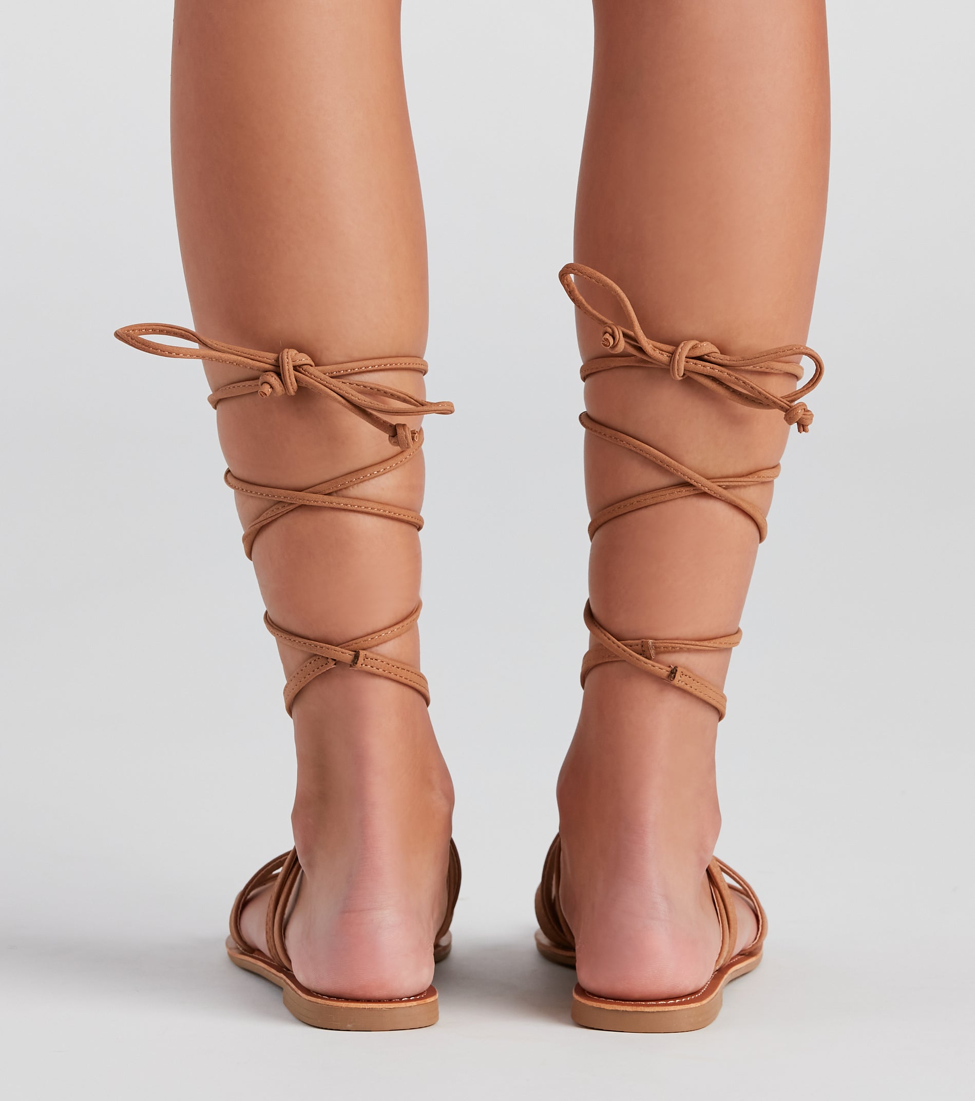 Miss Lace-Up Flat Sandals