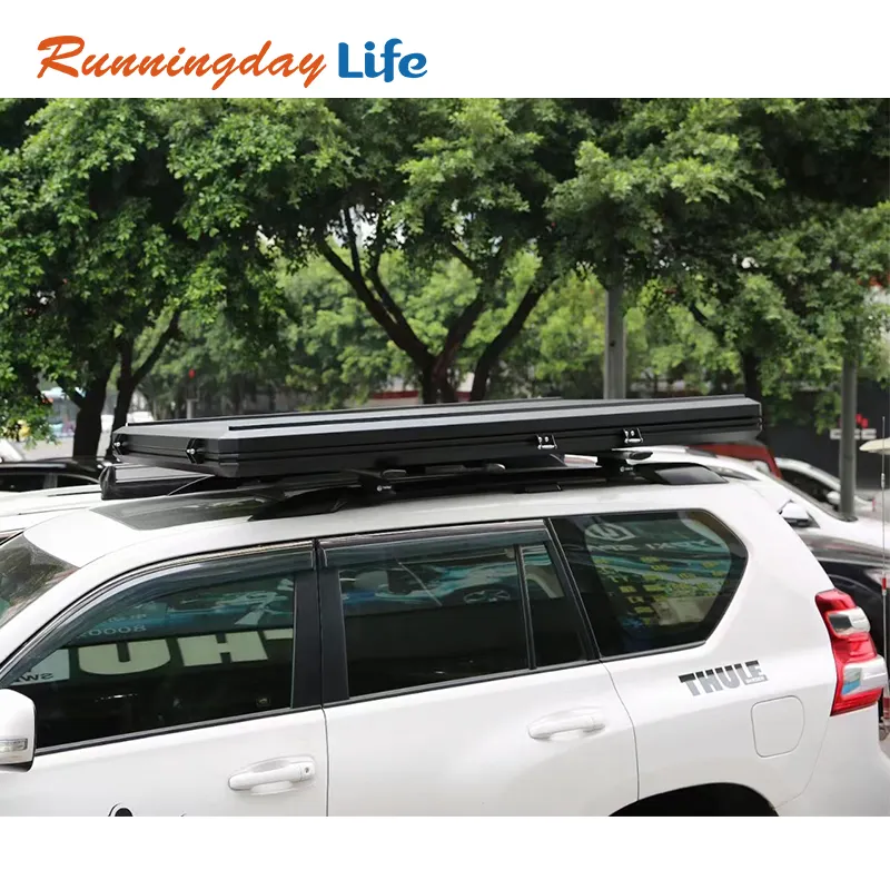 Aluminium hard shell roof tent for car camping roof top tent