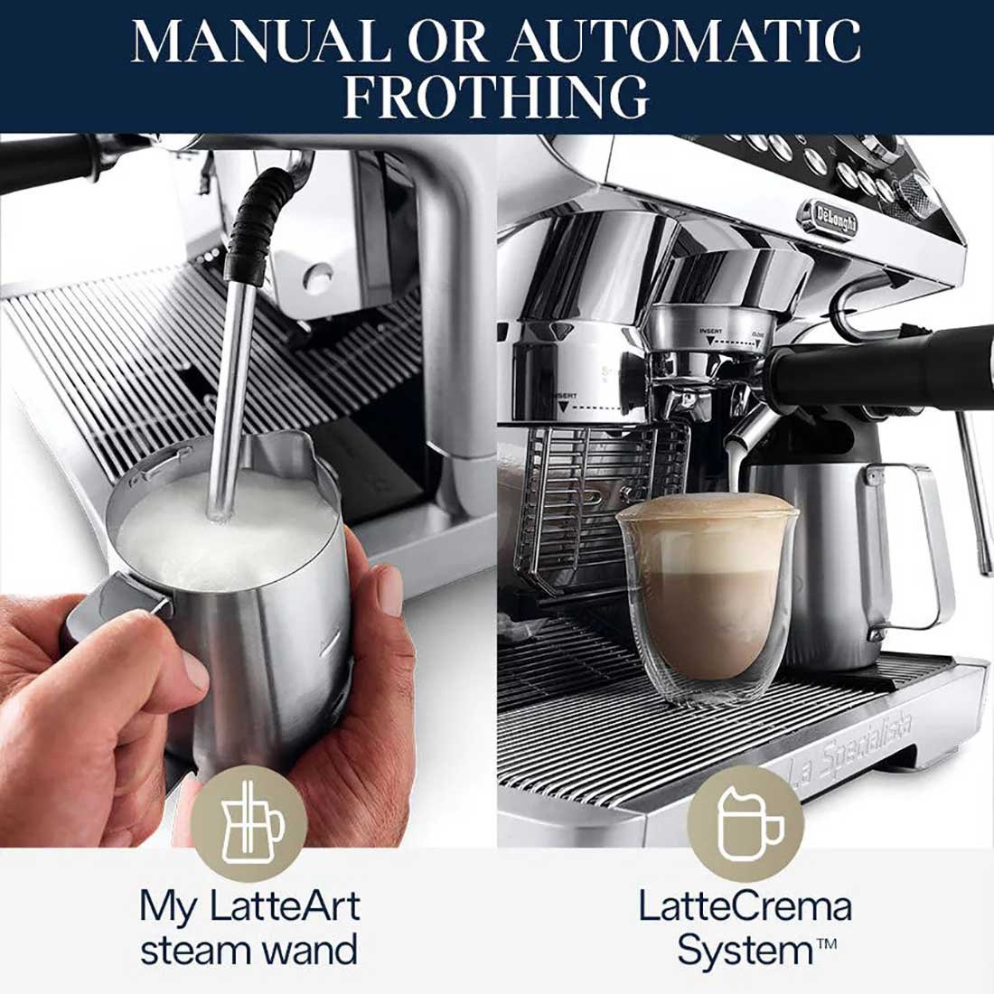 DeLonghi La Specialista Maestro Espresso Machine With LatteCrema Automatic Milk Frother