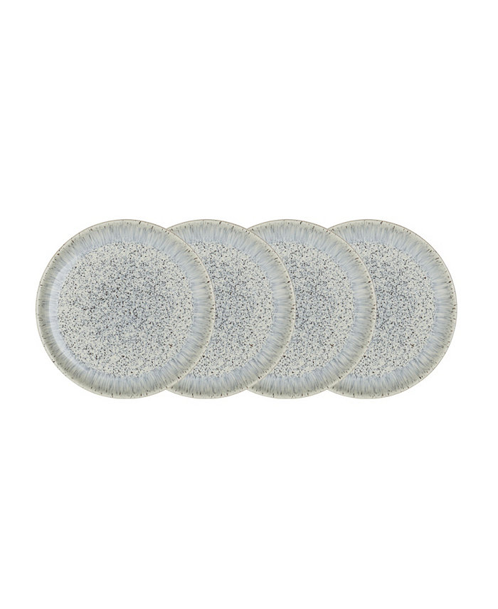 Denby Halo Speckle Set of 4 Medium Plates