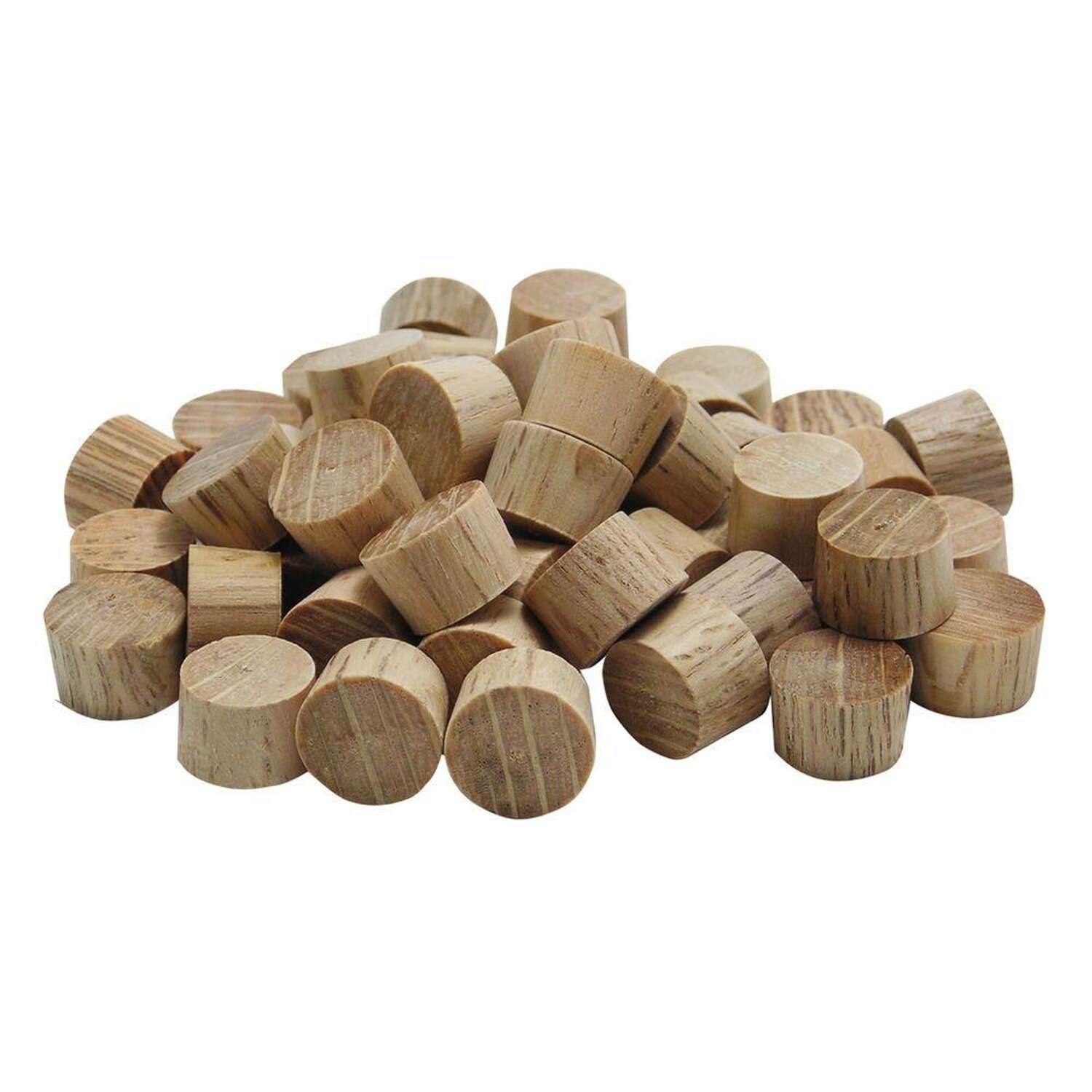 Wolfcraft Flat Oak Head Plug 3/8 in. D X 1/4 in. L 1 pk Natural