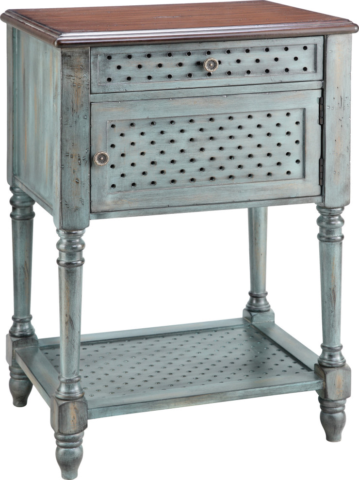 Hartford Hand Painted One DrawerTable   Farmhouse   Side Tables And End Tables   by HedgeApple  Houzz