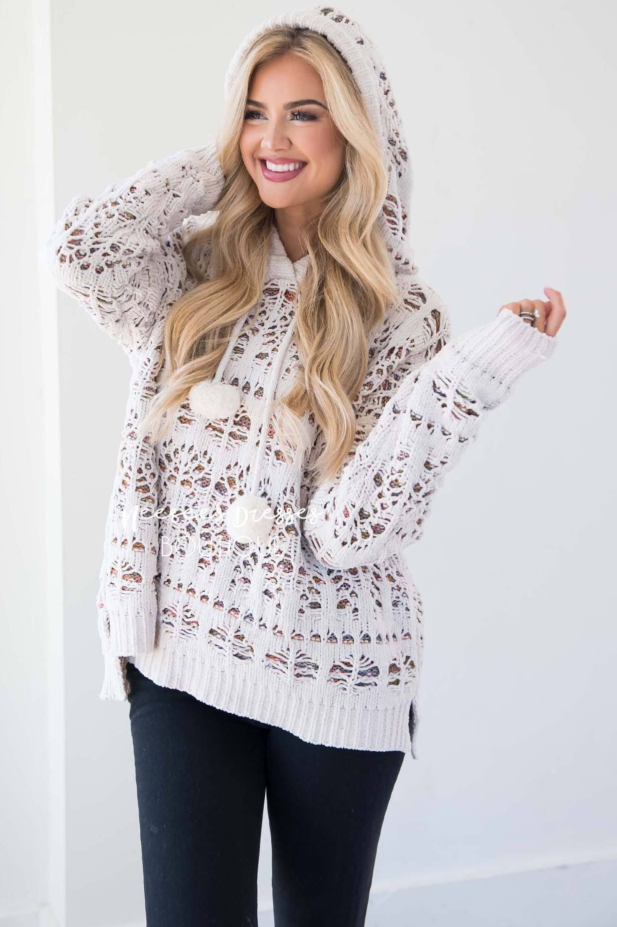 Like A Dream Knit Pull Over Hoodie