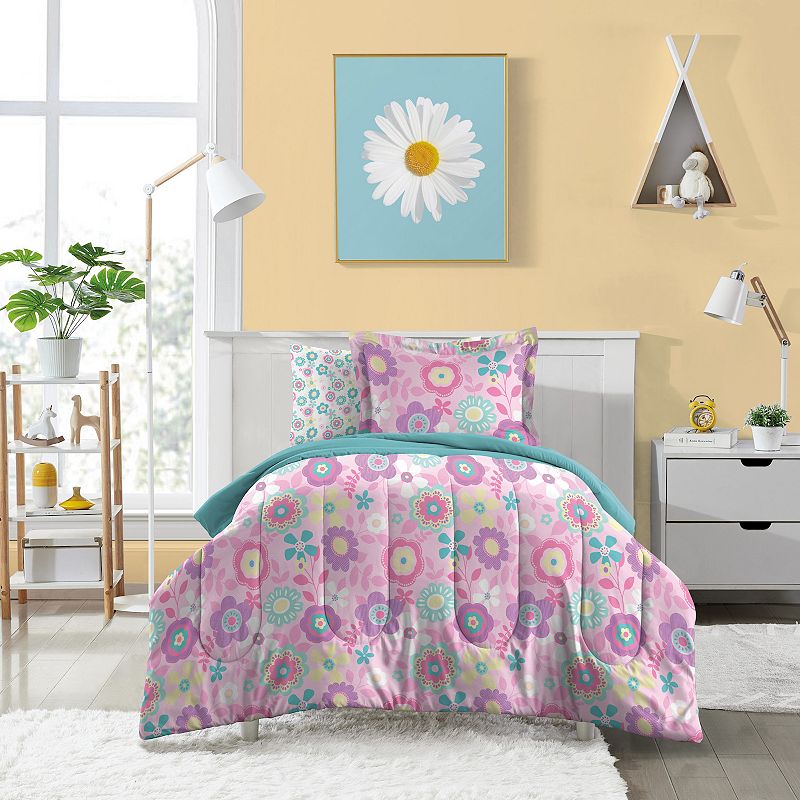 Dream Factory Fantasia Floral Comforter Set with Shams