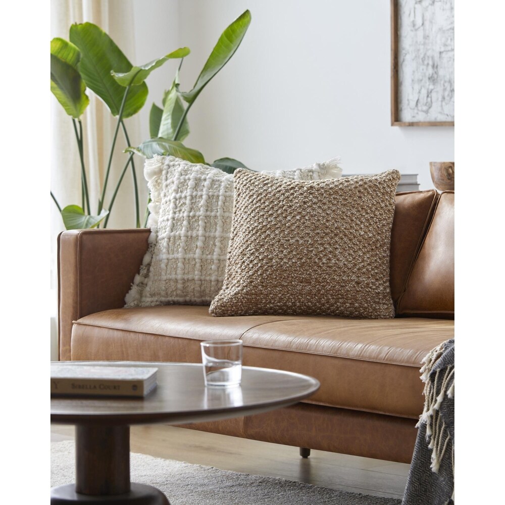 Bradly Bohemian   Eclectic Textured Accent Pillow