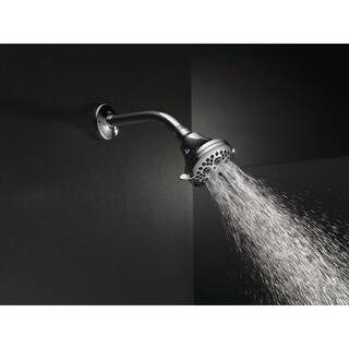 Delta 5-Spray Patterns 1.75 GPM 3.38 in. Wall Mount Fixed Shower Head in Chrome 52634-18-PK