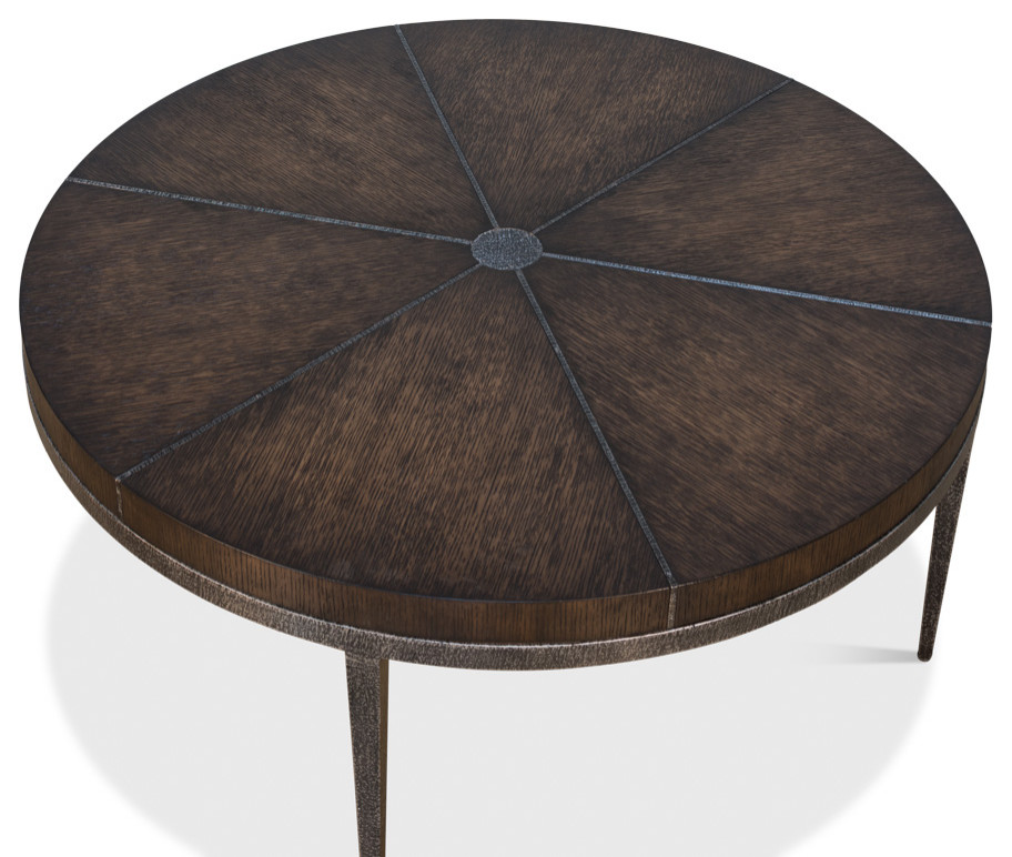 Sunset Cocktail Table Artisan Grey  Brown   Industrial   Coffee Tables   by Sarreid Ltd  Houzz