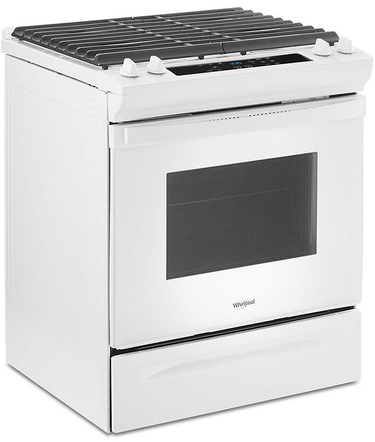 Whirlpool ADA 5 Cu. Ft. White Gas Range With Frozen Bake Technology