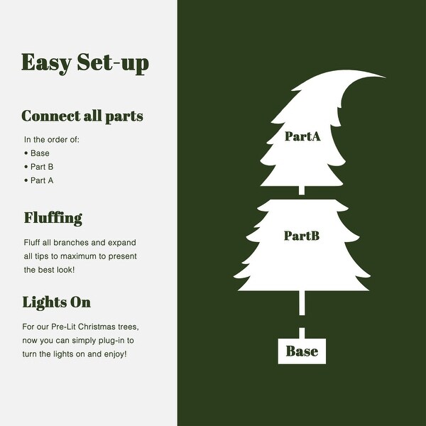 5Ft PreLit Artificial Tree with Santa Hat Treetop with 8 Lighting Modes