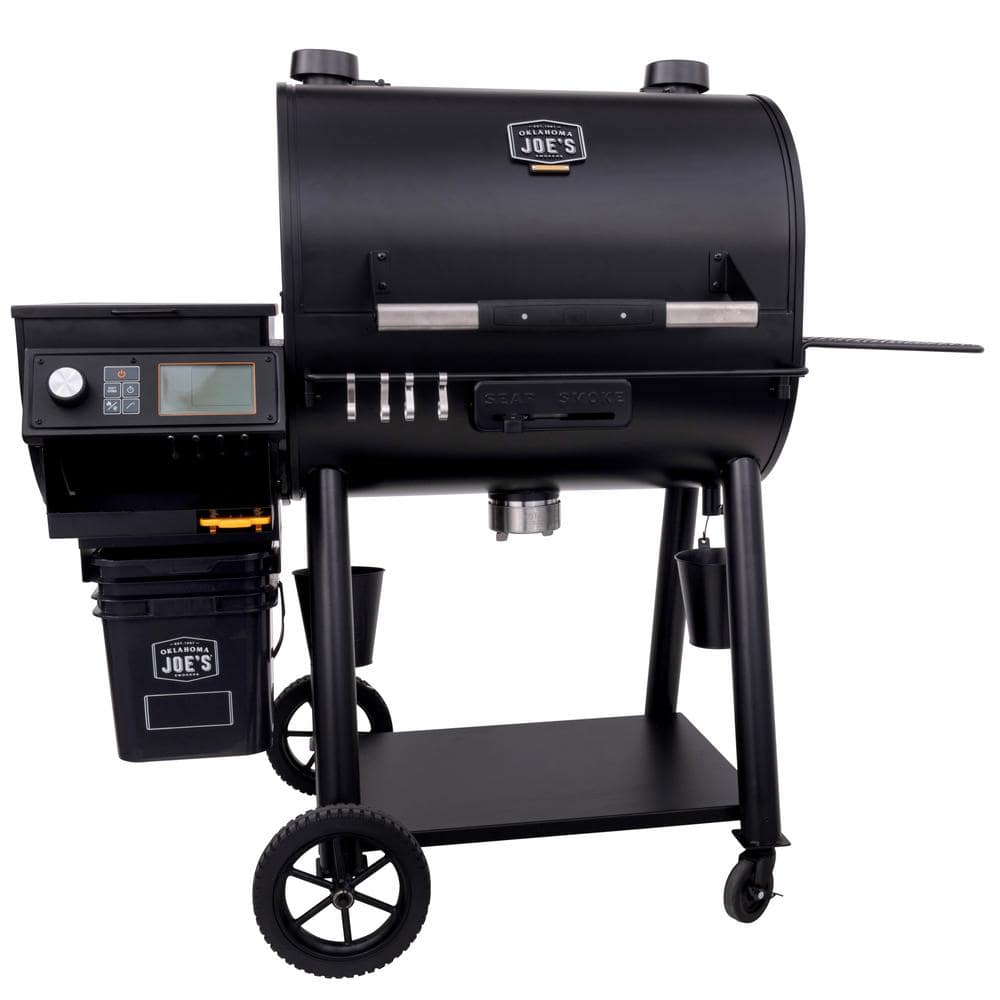 OKLAHOMA JOE'S Rider 1200 DLX Pellet Grill and Smoker in Black with 1,234 sq. in. Cooking Space 22202150