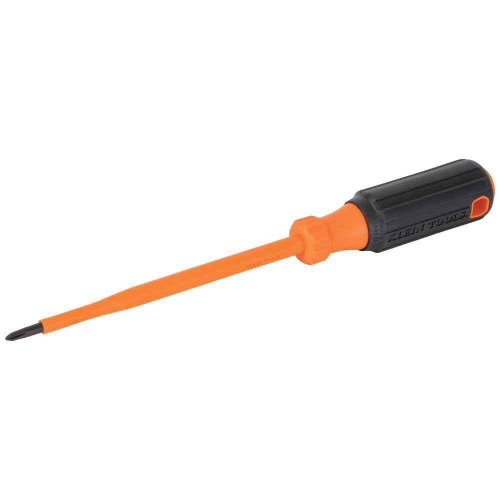 Klein Tools Insulated Screwdriver #1 Phillips Tip 6 in. Round Shank 6856INS