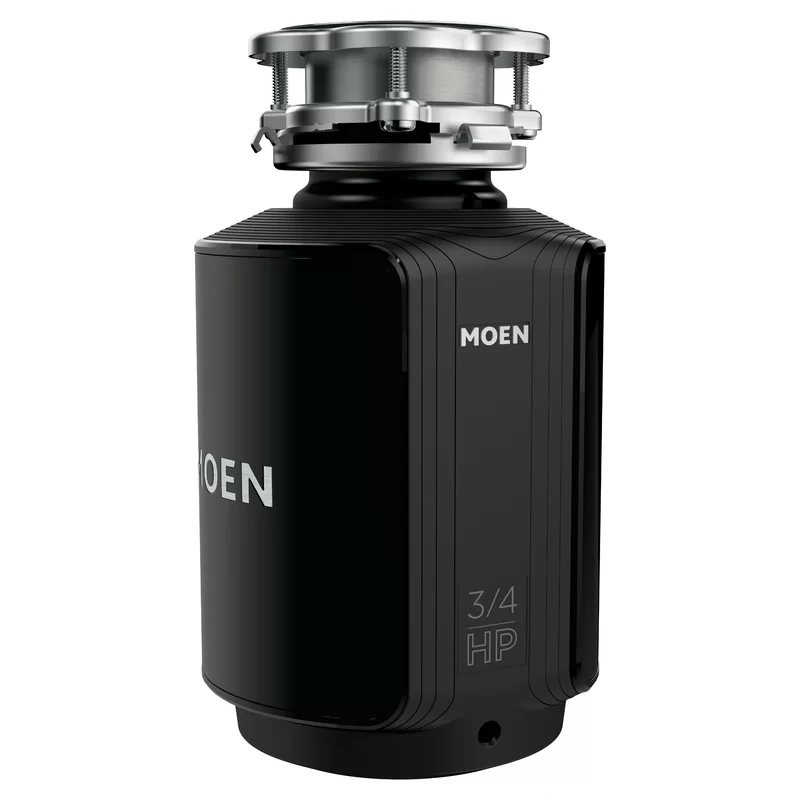 MOEN GXS75C Host Series 3/4 HP Space Saving Continuous Feed Garbage Disposal with Sound Reduction and Universal Mount