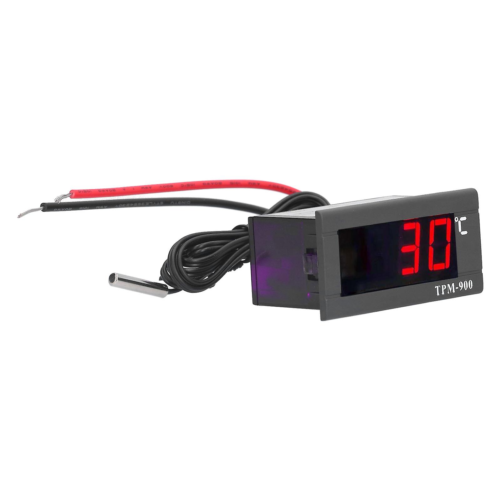 Tpm900 Digital Temperature Controller Led Panel Meter With Sensor For Refrigeated Cabinets 220v