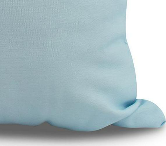 Simply Daisy， 20 x 20 Margarita Plain， Geometric Print Outdoor Pillow， Pale Blue