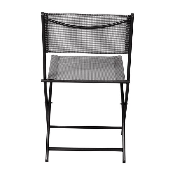 4 Pack Commercial Outdoor Flex Comfort Folding Chair with Metal Frame