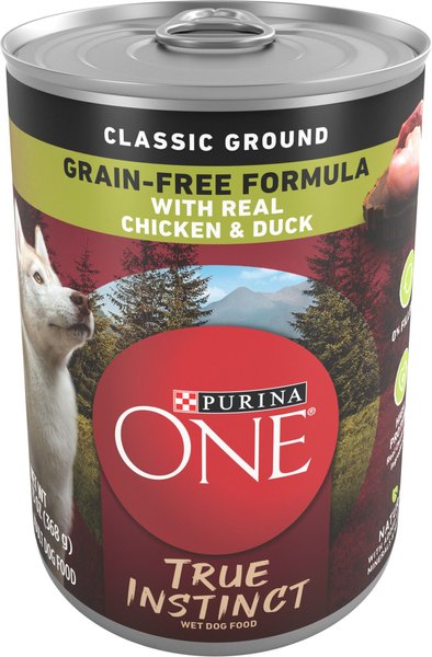 Purina ONE SmartBlend True Instinct Classic Ground with Real Chicken and Duck Canned Dog Food