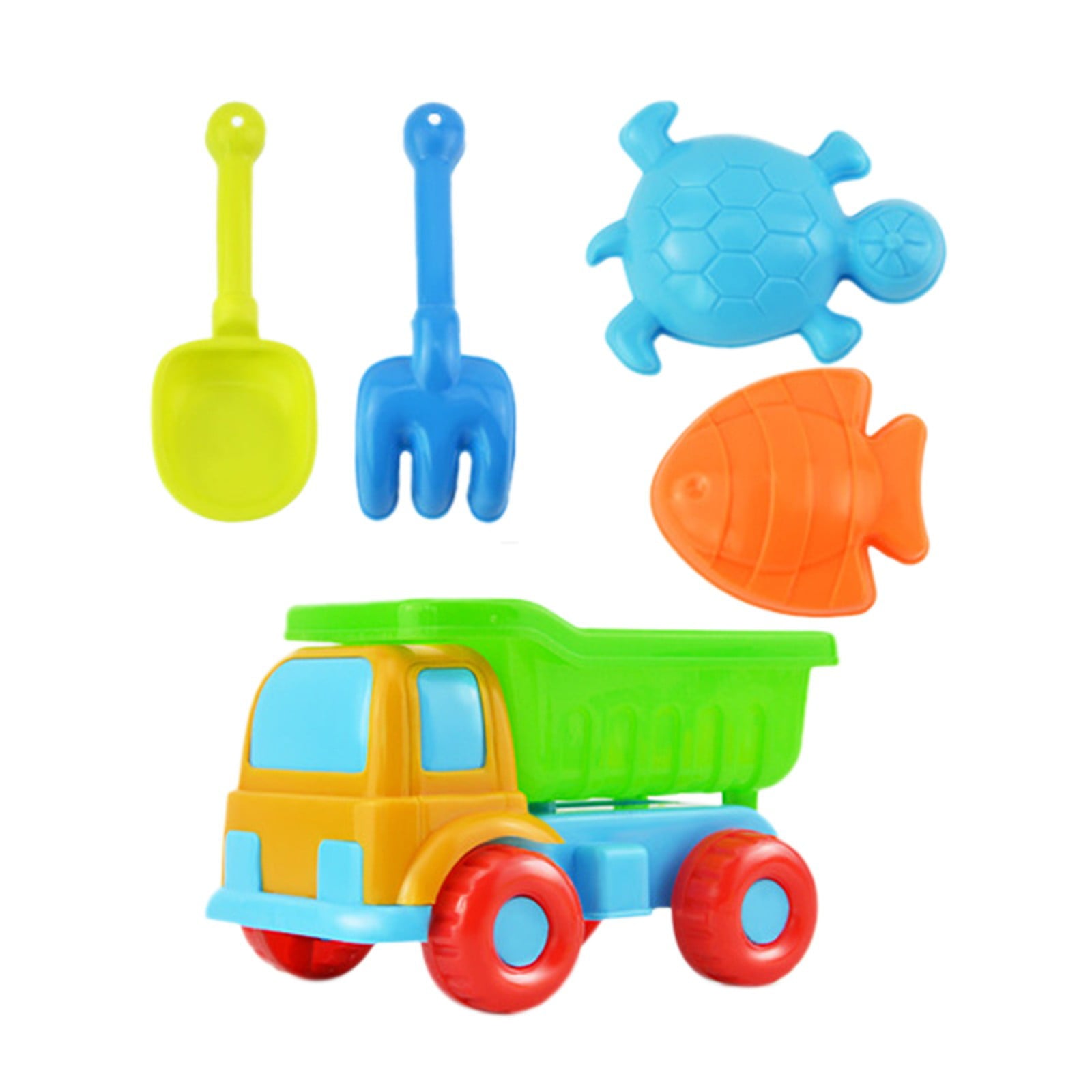 Beach Toy 5 Piece Beach Toy Sand Set Sand Play Sandpit Toy Summer Outdoor Toy Pool Toys For Toddlers 1-3 Abs As Shown