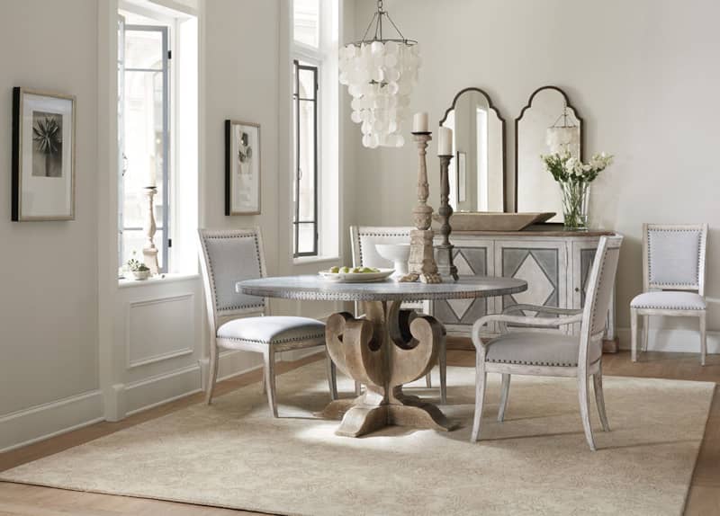 Hooker Furniture Dining Room Boheme Ascension 60 Zinc Round Dining Table