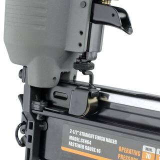 NuMax Pneumatic 16-Gauge 2-12 in. Straight Finish Nailer SFN64