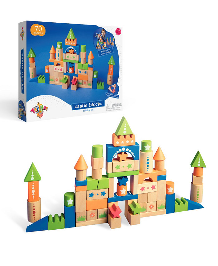 Geoffrey's Toy Box Castle 70 Pieces Blocks Building Set