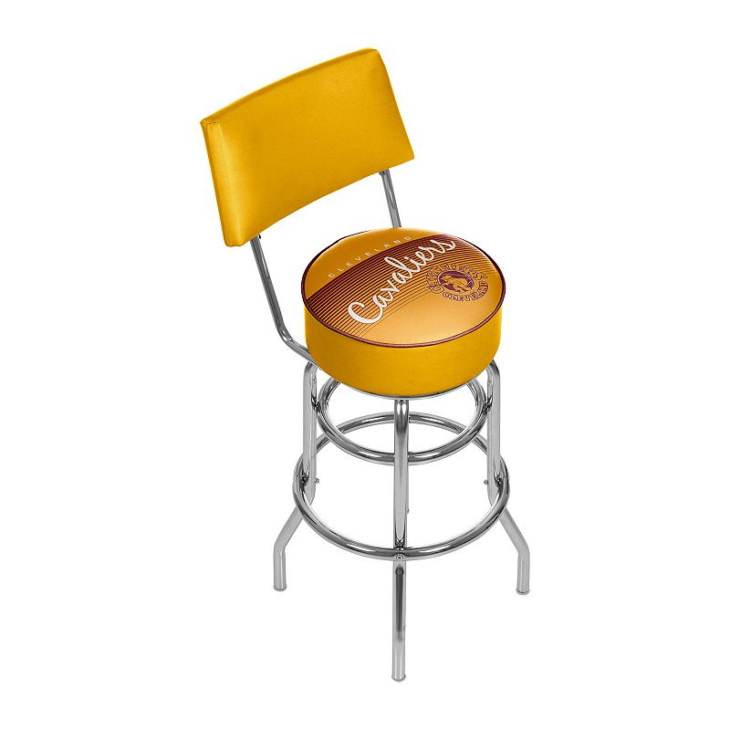 Cleveland Cavaliers Hardwood Classics Padded Swivel Bar Stool with Back