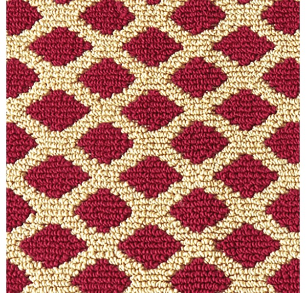 Collections Etc Elegant Jacquard Diamond Skid resistant Accent Rug