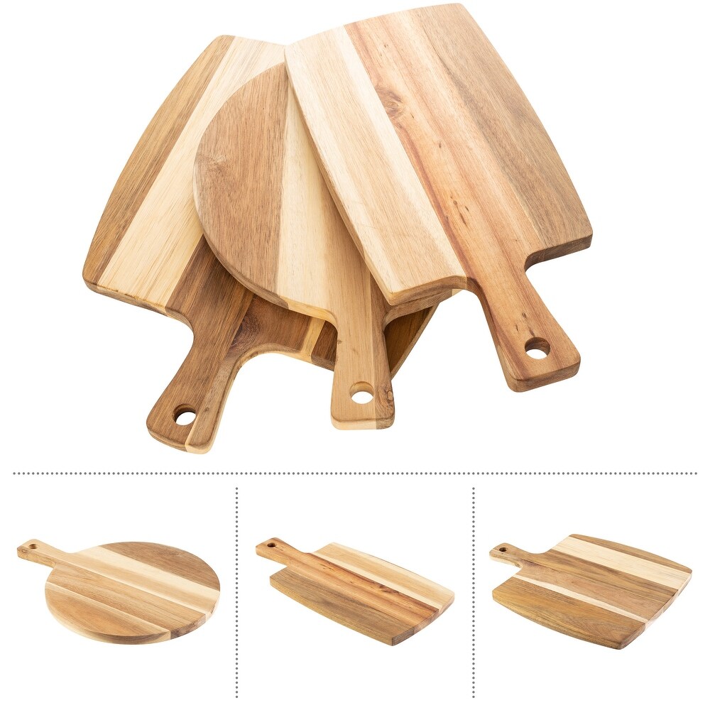 Cutting Boards for Kitchen   3 Piece Acacia Wood Cutting Board Set with by Classic Cuisine