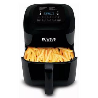 NuWave Brio 8 qt. Black Digital Air Fryer with Probe 37381