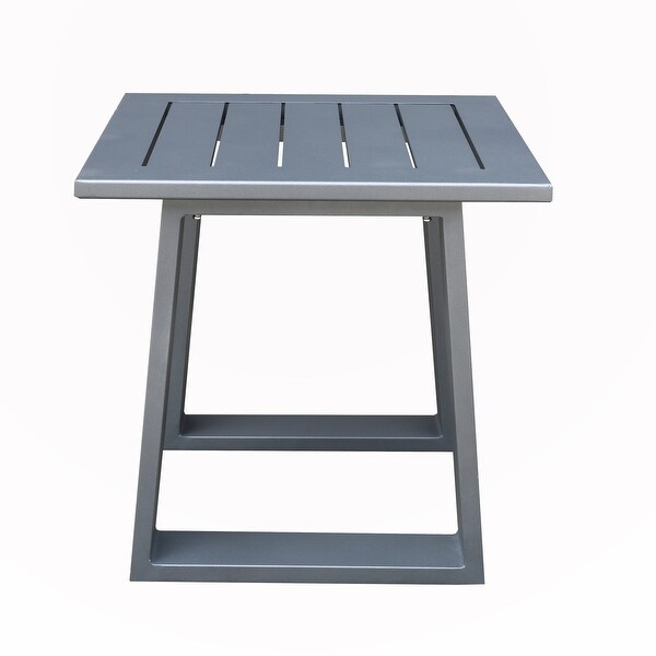 Outdoor Indoor Aluminum Square End Table