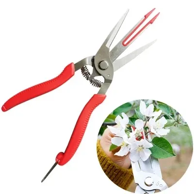 Double Edged Apple Picking Scissors Kiwi Pear Thinning Scissors Double Mouth Design Thin Fruit Picking Scissors Garden Hand Tool