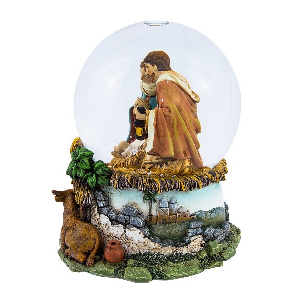 Kurt Adler Holy Family Musical Snow Globe