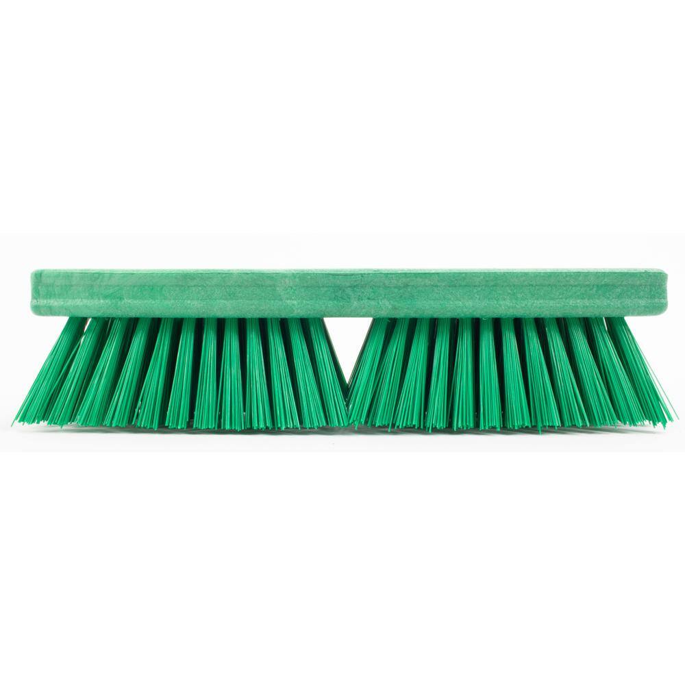 CFS Brands Sparta 10 in. Green Polypropylene Deck Scrub Brush (6-Pack) 41722EC09