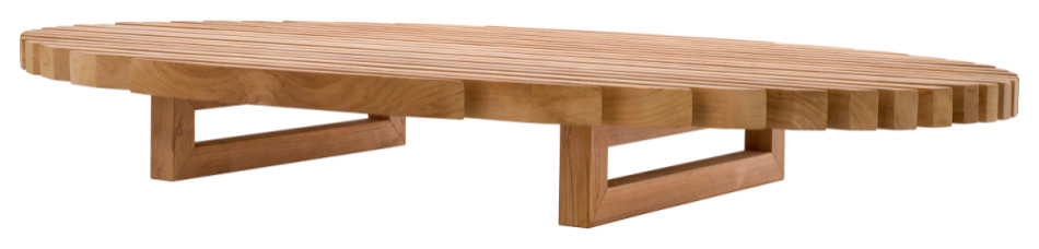 Oval Teak Outdoor Coffee Table  Eichholtz Anjuna   Transitional   Outdoor Coffee Tables   by Oroa   Eichholtz Furniture  Houzz