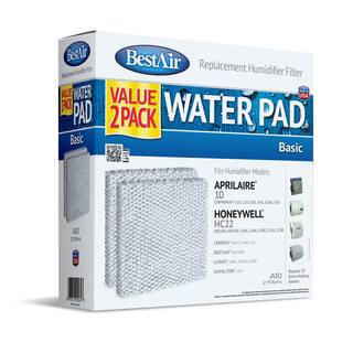 BestAir Whole House Humidifier Replacement MetalClay Water Pad (2-Pack) A10-2PK-PDQ-3