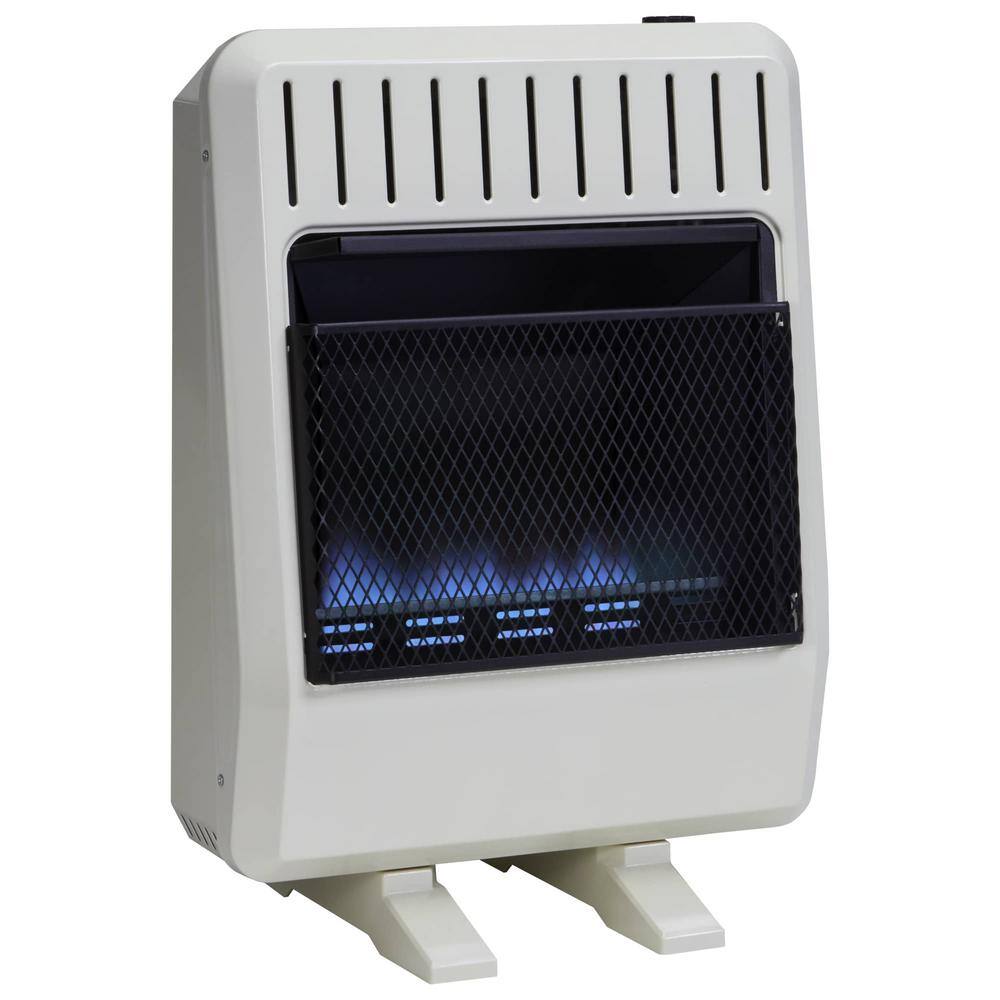 Avenger 20000 BTU Natural Gas Ventless Blue Flame Gas Space Heater With Base Feet T-Stat Control FDTN20BFA