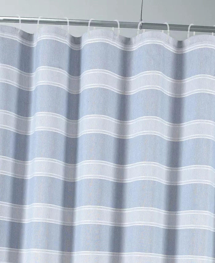 Dainty Home Madison Striped 70 x 72 Shower Curtain