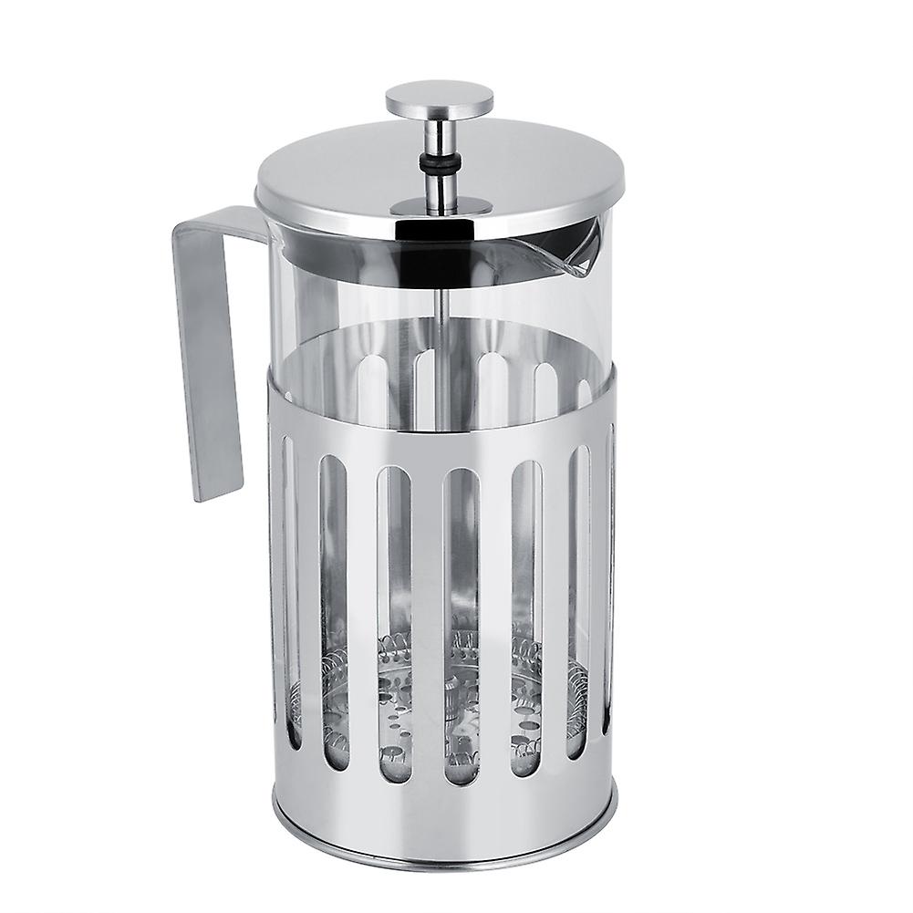 Stainless Steel Glass French Press Filter Coffee Pot Household Tea Maker(1000ML)