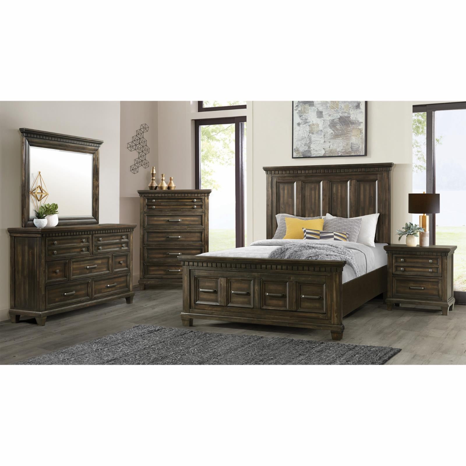 Picket House Furnishings Johnny 7-Drawer Dresser with Mirror Set