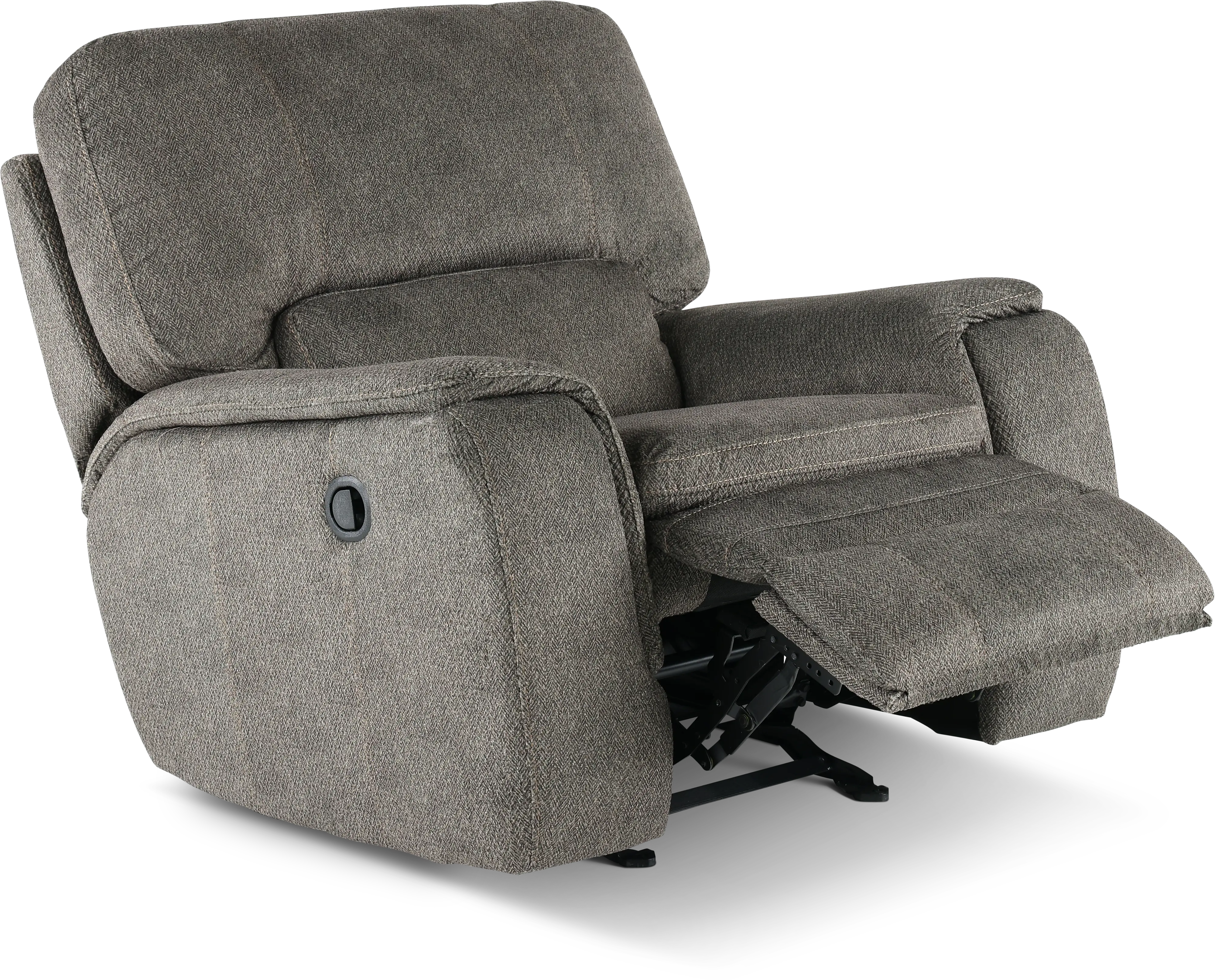 Cyprus Silver Gray Transitional Rocker Recliner