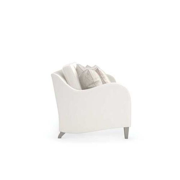 Victoria Sparkling Argent Cream Sofa